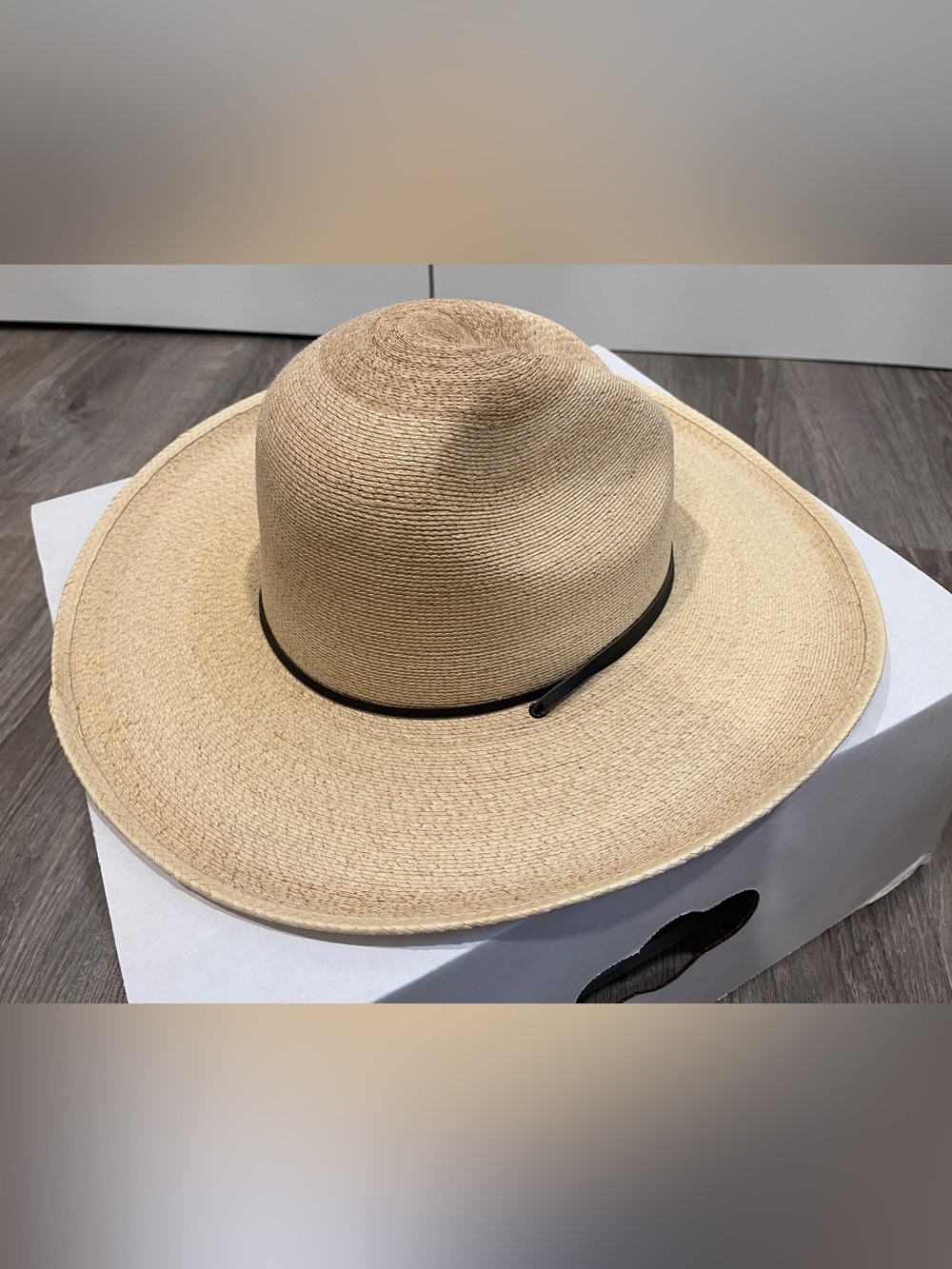 Stetson Bryce Cowboy Hat, Gus Style, Mexican Palm Straw, XL - Picture 2 of 4